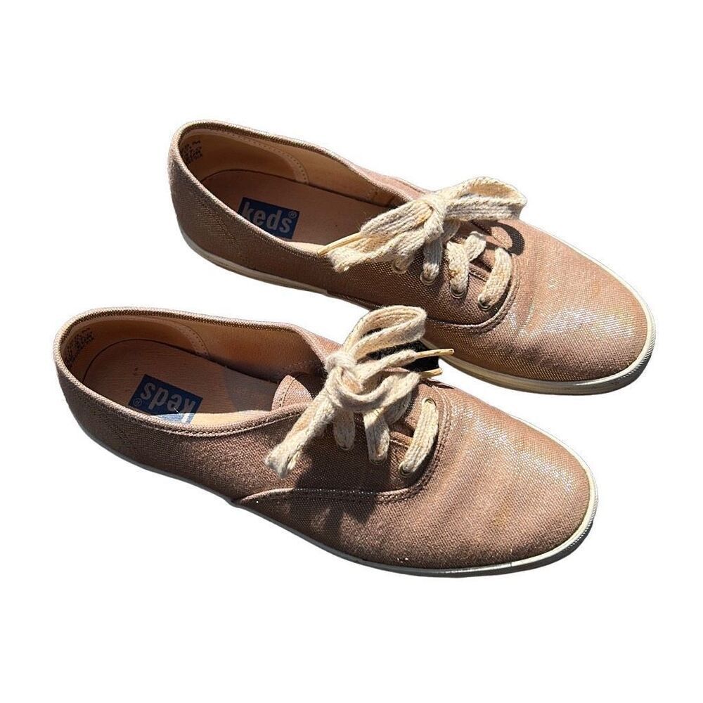 Keds Gold Shimmery Tennis Shoes size 6.5